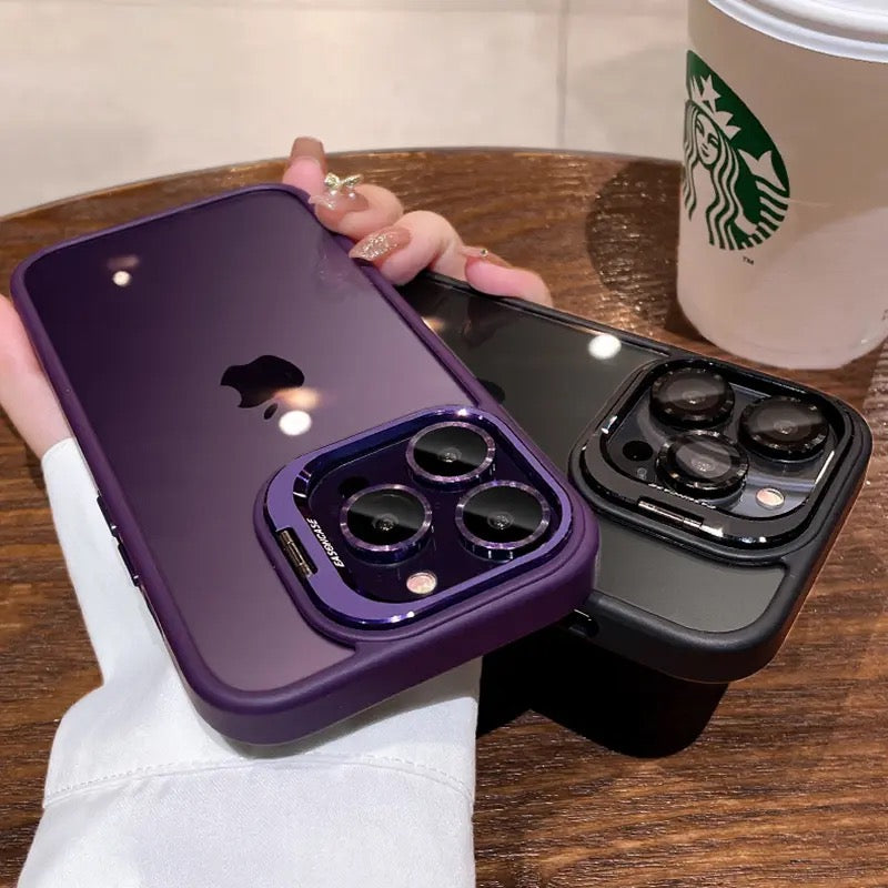 3-in-1 Lens Case with Camera Glass Protector & Stand ( 50% OFF TODAY)