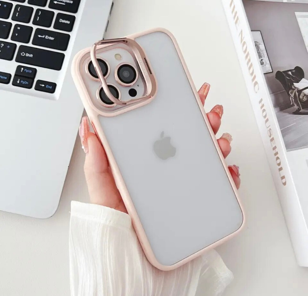 3-in-1 Lens Case with Camera Glass Protector & Stand ( 50% OFF TODAY)