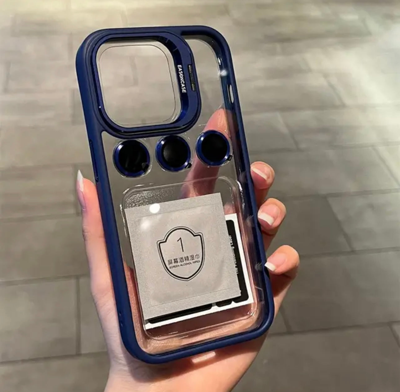 3-in-1 Lens Case with Camera Glass Protector & Stand ( 50% OFF TODAY)