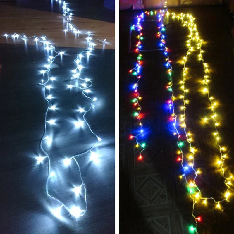 Christmas Lights 5M 10M 20M 30M 50M 100M Led String Fairy Light 8 Modes Christmas Lights For Wedding Party Holiday Lights